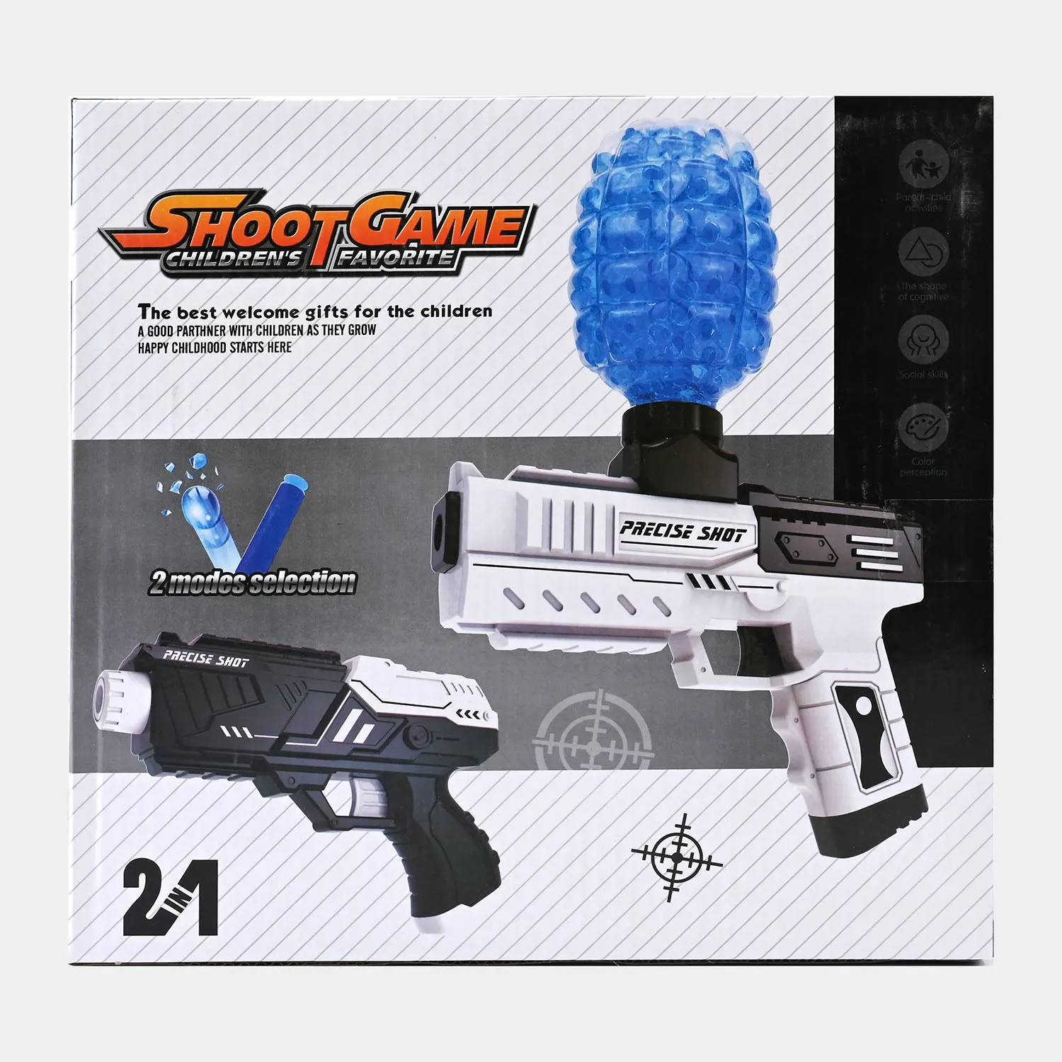 2 IN 1 Water   Soft Dart Shoot Game For Kids