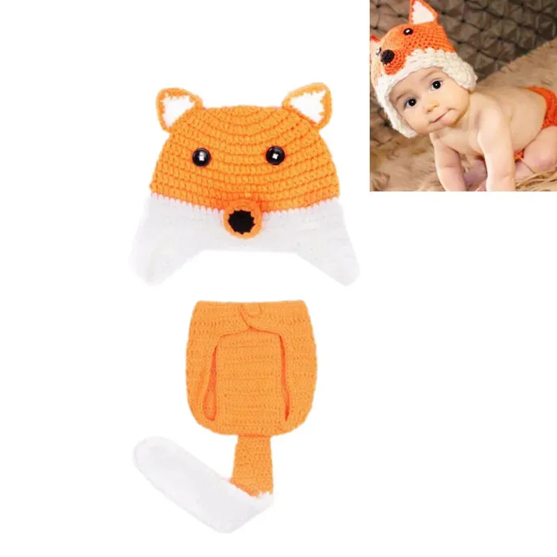 26 Styles Handmade Baby Photo Shoot Outfit Cute Animal Crochet, Handmade Knit Costume Accessories Newborn Photography Props