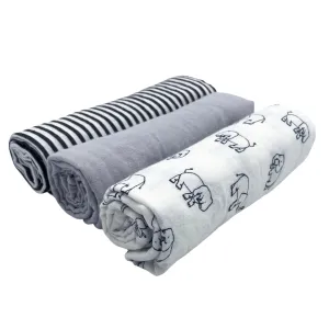 3 Pack Cotton Muslin Blankets