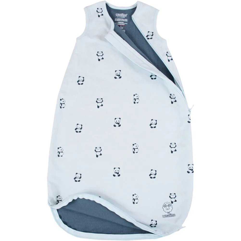 4 Season® Basic Baby Sleeping Bag, Merino Wool & Organic Cotton, Panda