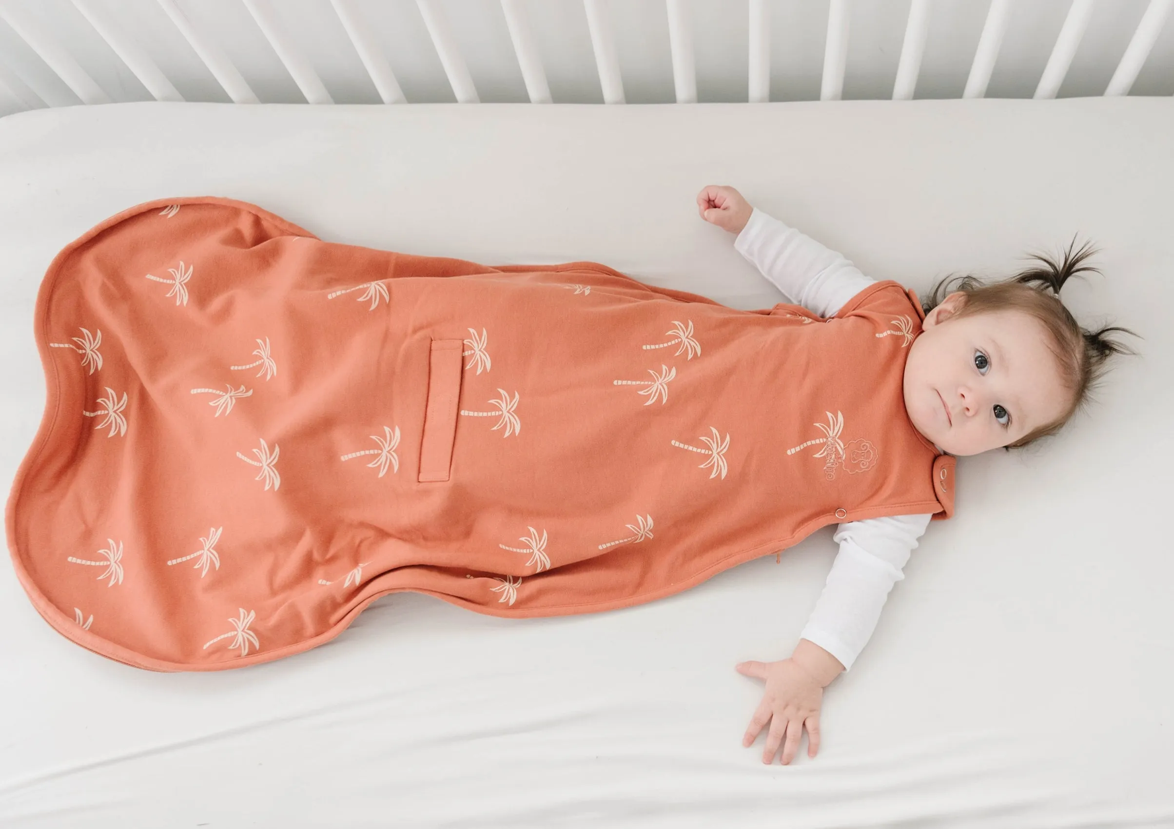 4 Season® Ultimate Baby Sleep Bag, Merino Wool & Organic Cotton, 2 Months - 2 Years, Palms