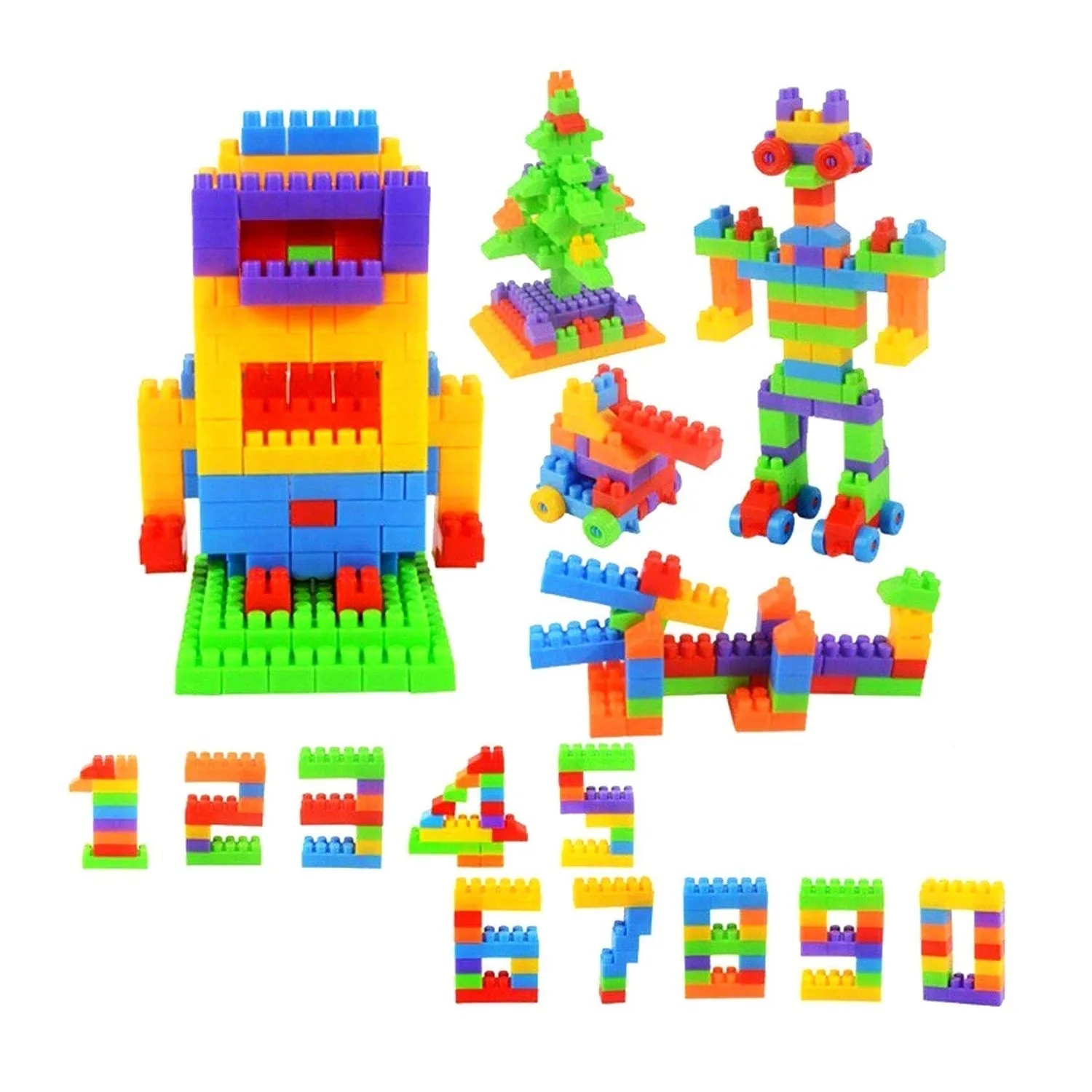 4627 A Building Blocks 60 Pc widely used by kids and children for playing and entertaining purposes among all kinds of household and official places etc.