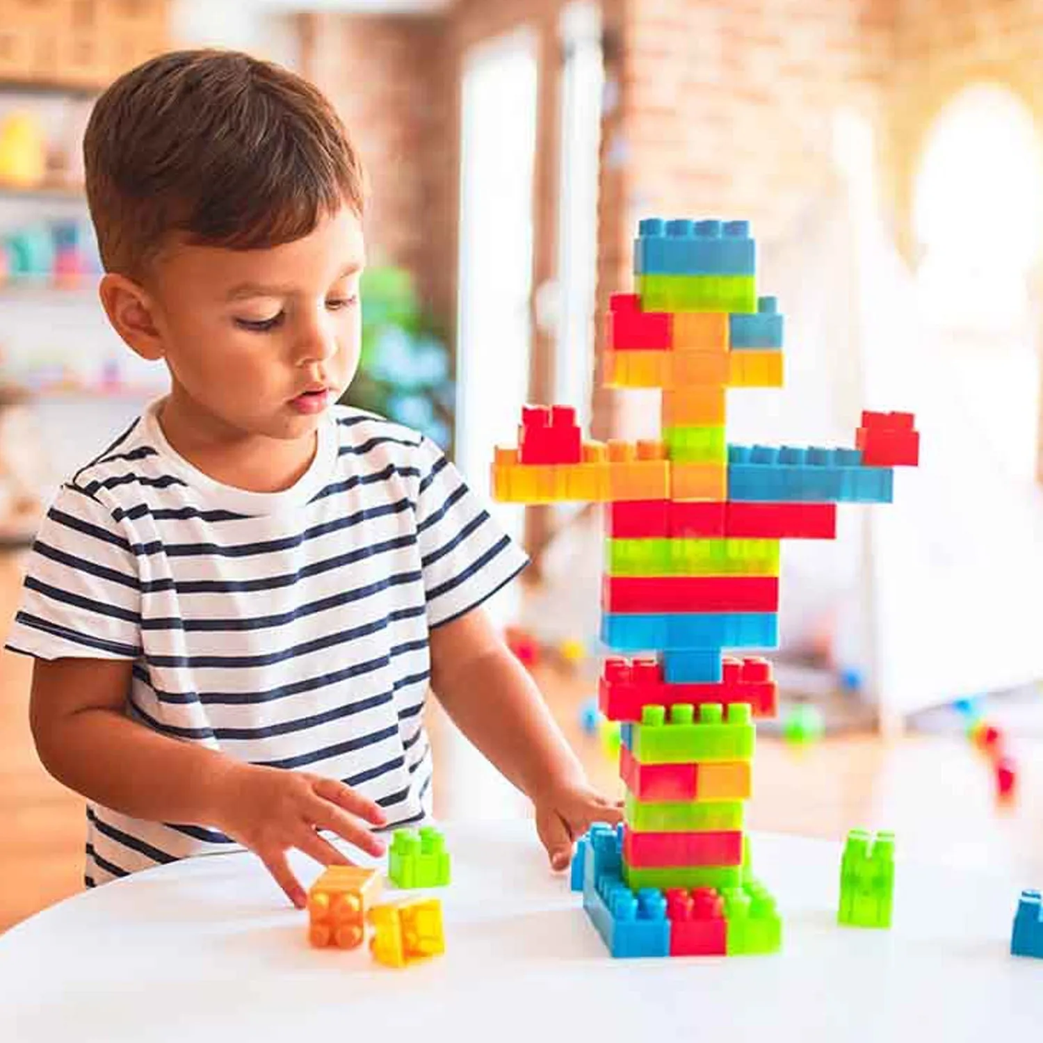 4627 A Building Blocks 60 Pc widely used by kids and children for playing and entertaining purposes among all kinds of household and official places etc.