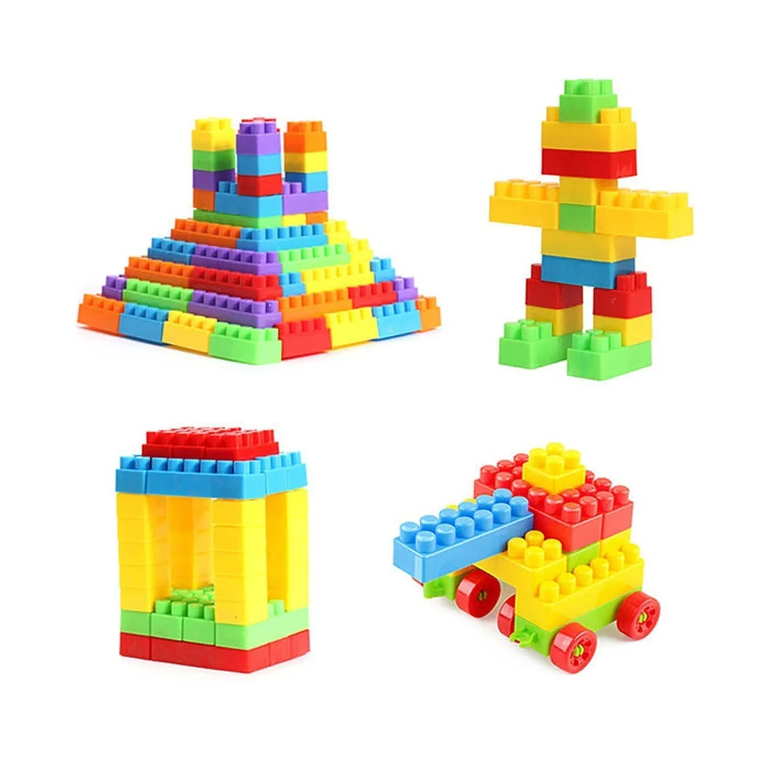 4627 A Building Blocks 60 Pc widely used by kids and children for playing and entertaining purposes among all kinds of household and official places etc.