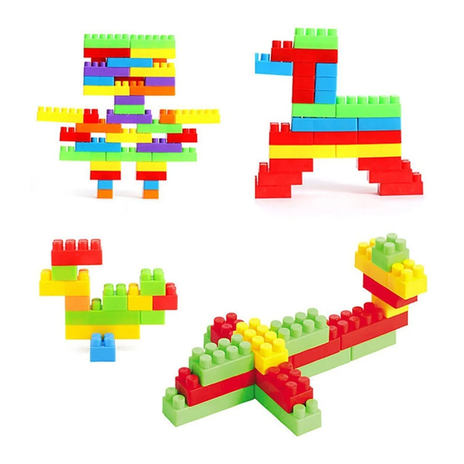 4627 A Building Blocks 60 Pc widely used by kids and children for playing and entertaining purposes among all kinds of household and official places etc.