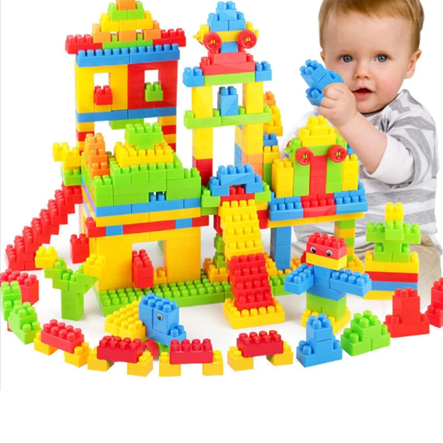 4627 A Building Blocks 60 Pc widely used by kids and children for playing and entertaining purposes among all kinds of household and official places etc.