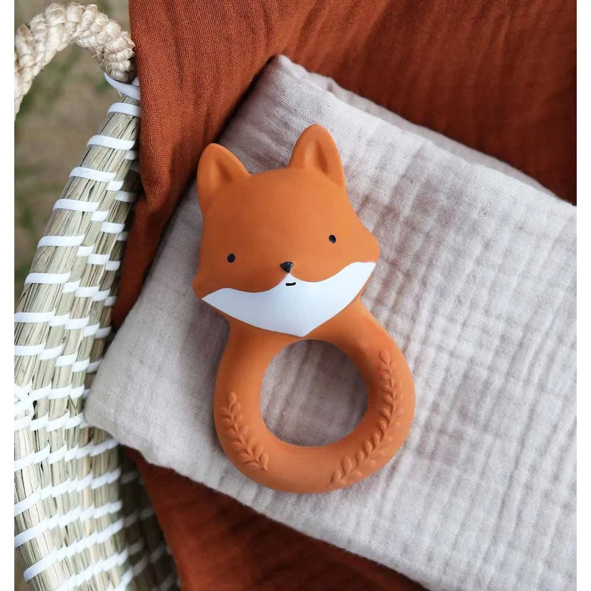 A Little Lovely Company Teething Ring: Fox