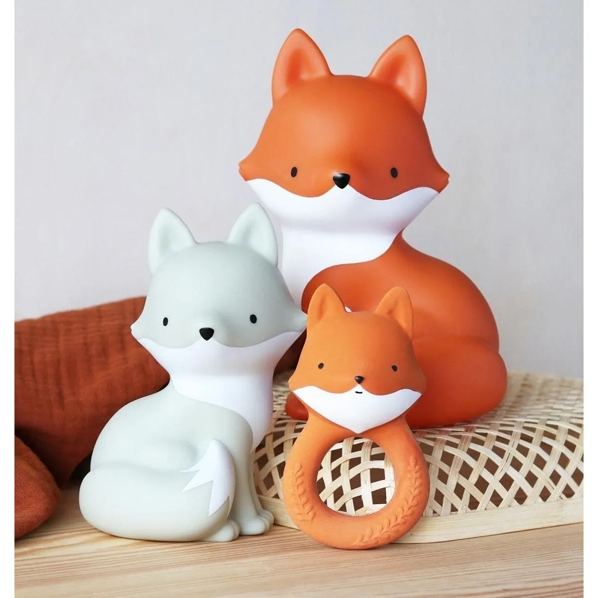 A Little Lovely Company Teething Ring: Fox