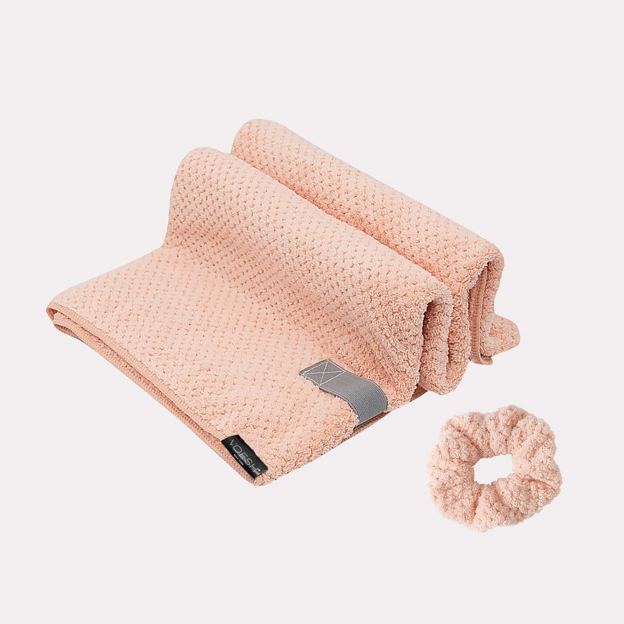 Absorbent Hair Towel and Scrunchie Set