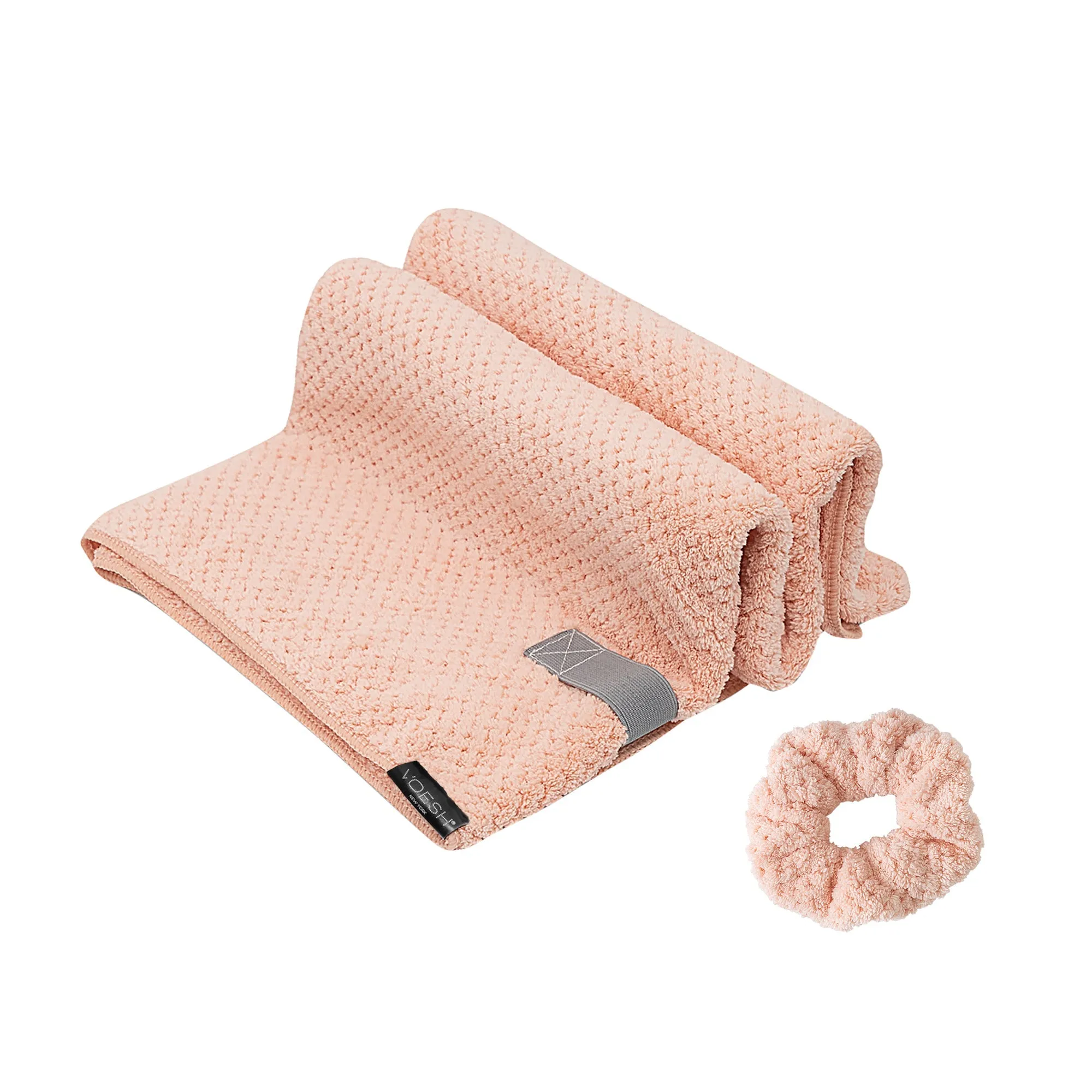 Absorbent Hair Towel and Scrunchie Set