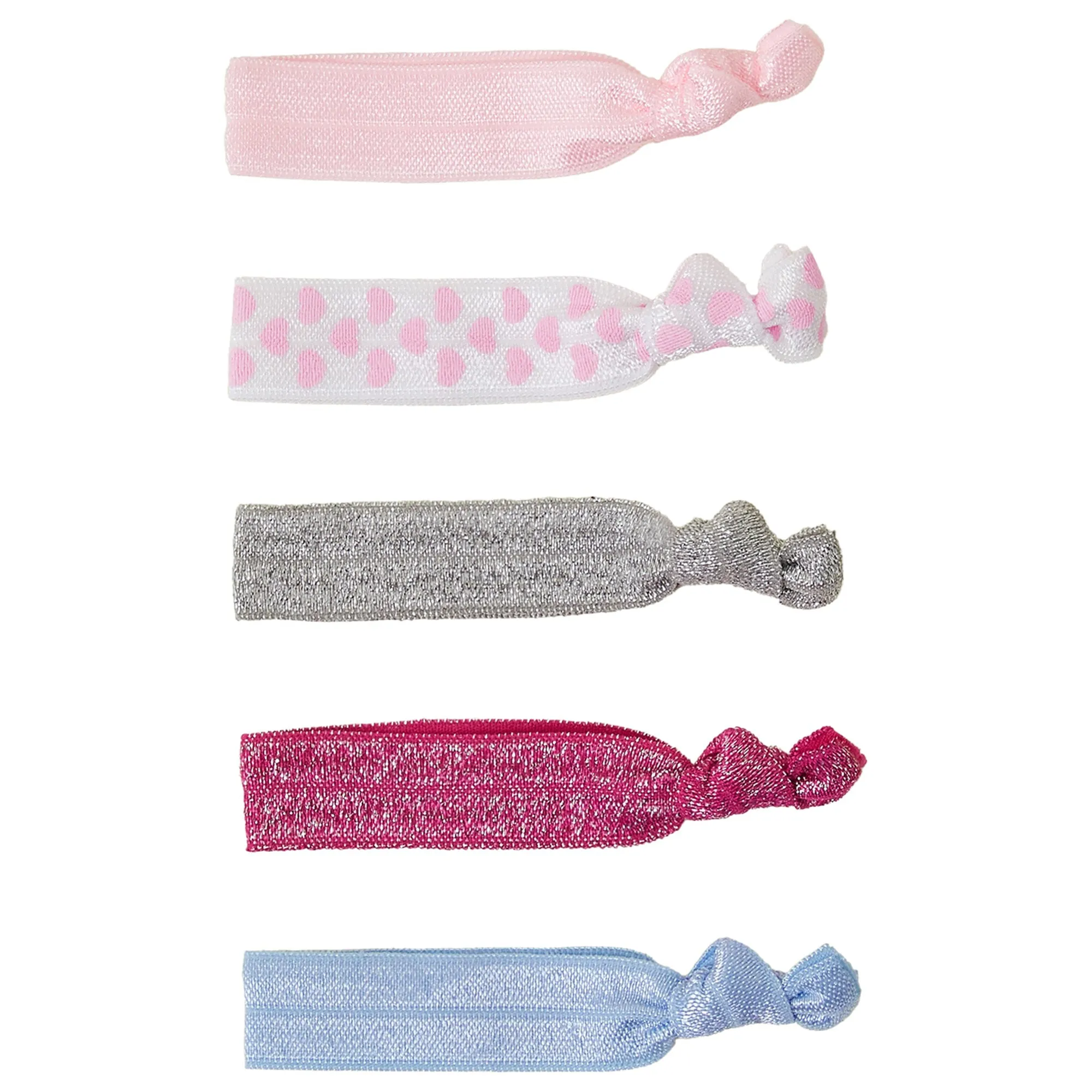 Accessorize London Girl Ribbon Hair Ties set of 5