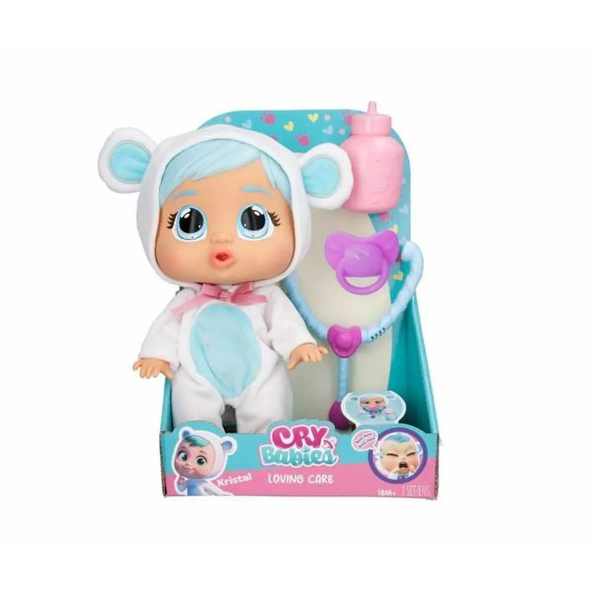 Baby Doll Cry Babies IMC Toys Kristal Loving Care 26 cm