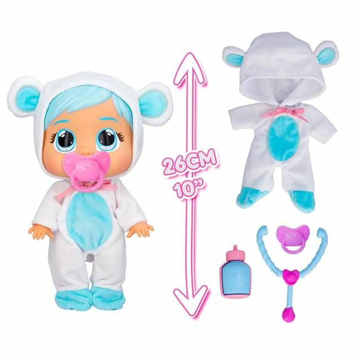 Baby Doll Cry Babies IMC Toys Kristal Loving Care 26 cm