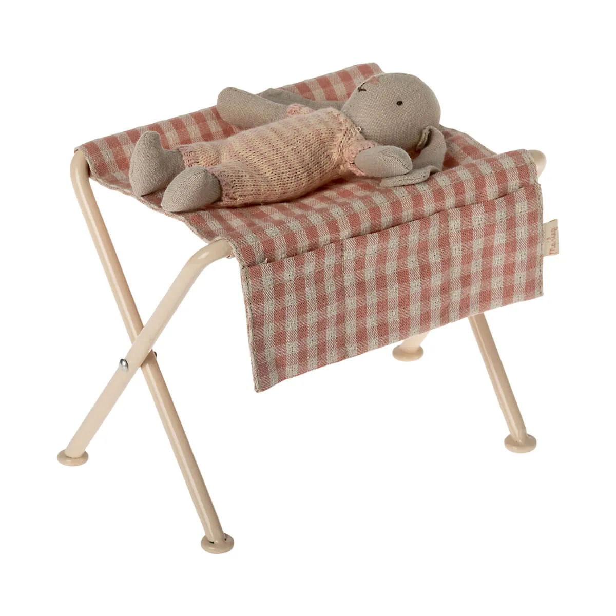 Baby Mouse Nursery Table in Rose Gingham by Maileg