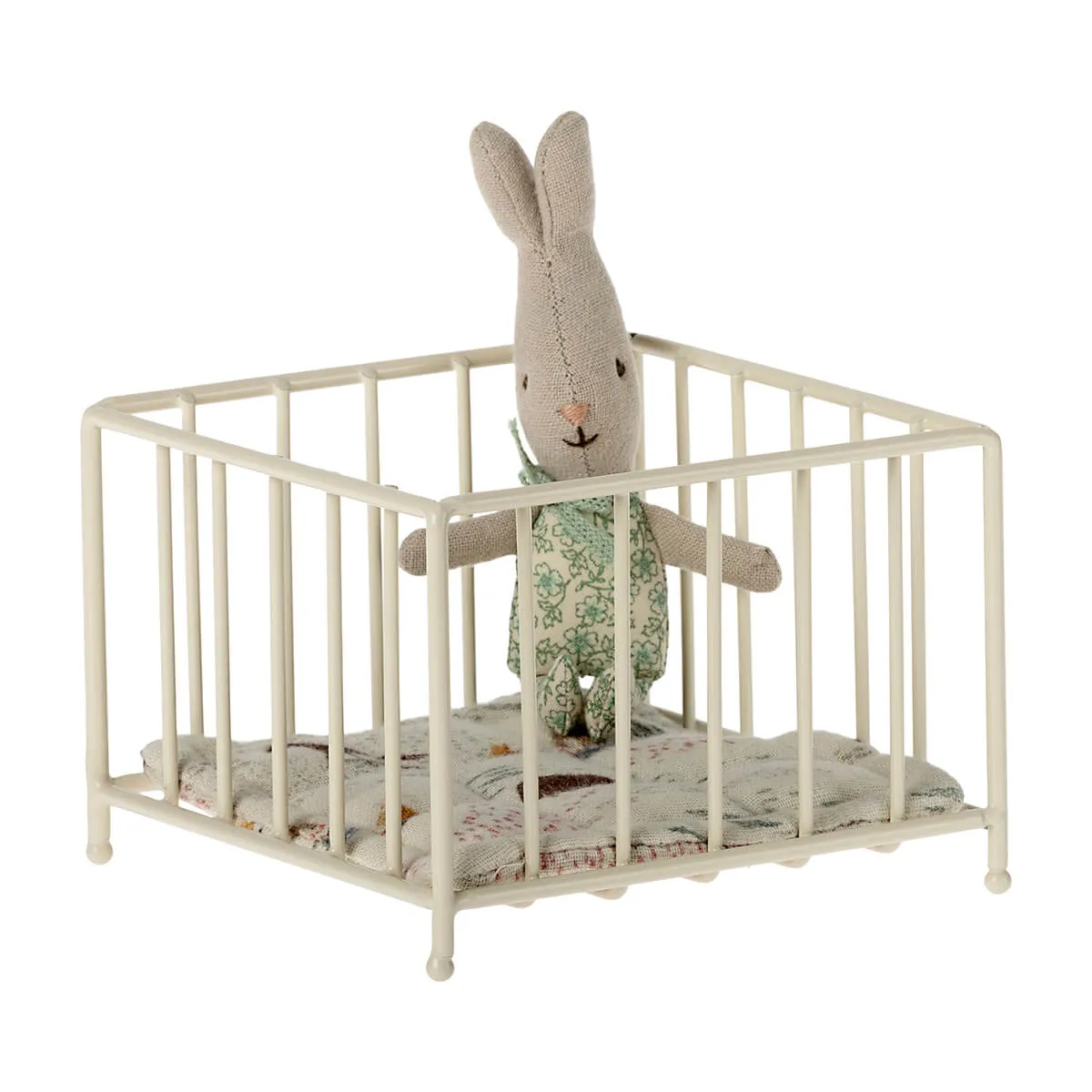 Baby Mouse Playpen with White Patterned Mattress (My) by Maileg