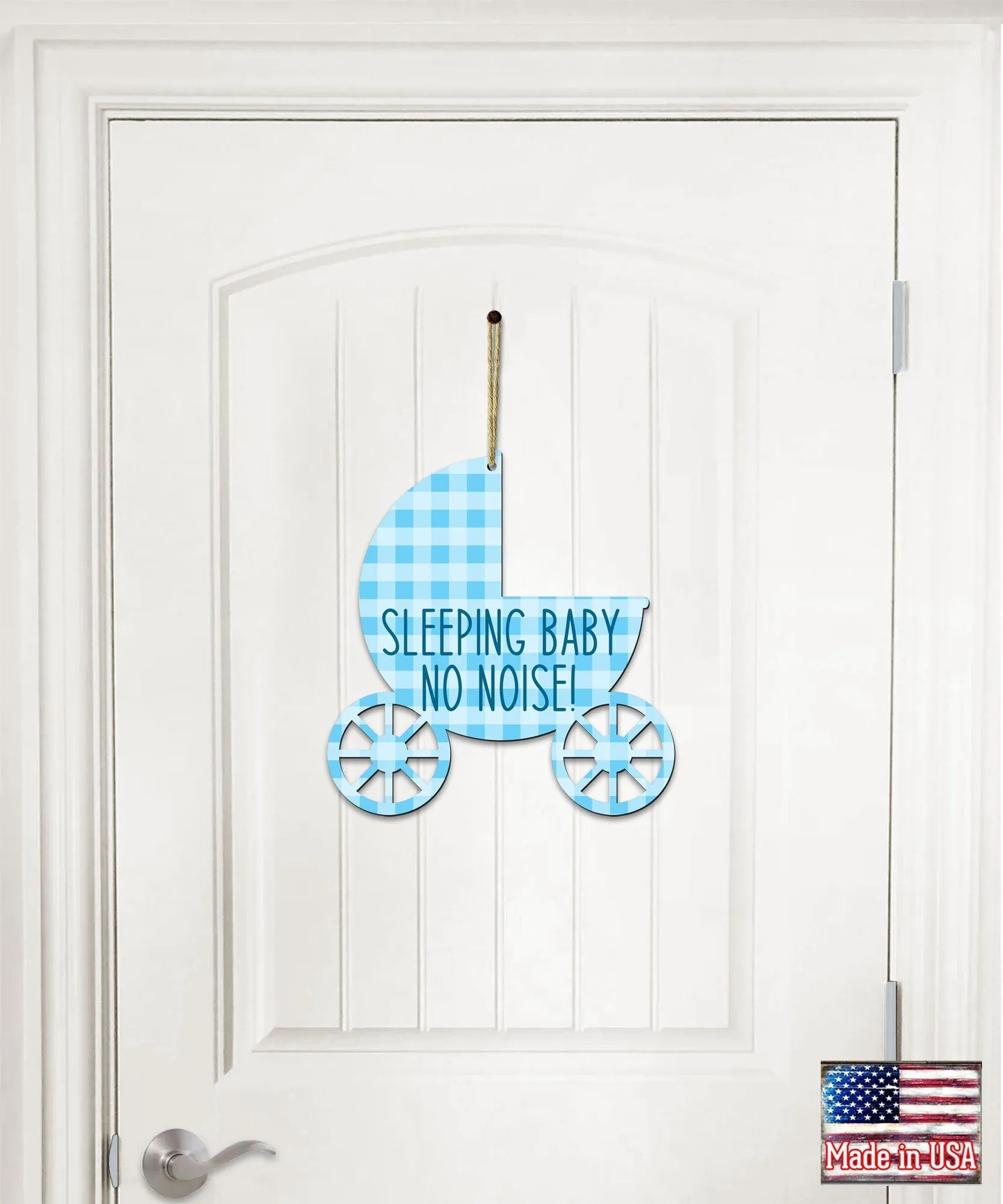 Baby Nap Time Doorbell Sign - Baby Sleeping Sign - Do Not Disturb Door Sign - Do Not Disturb Sleeping Sign - Baby Shower Gift 961050