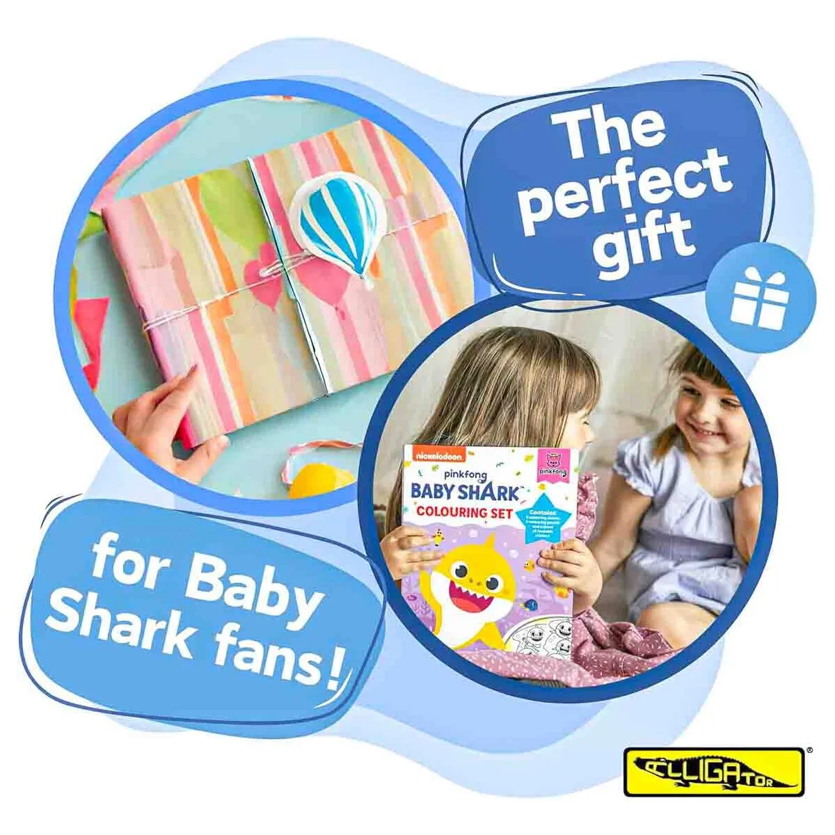 Baby Shark Colouring Set