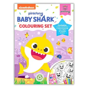 Baby Shark Colouring Set