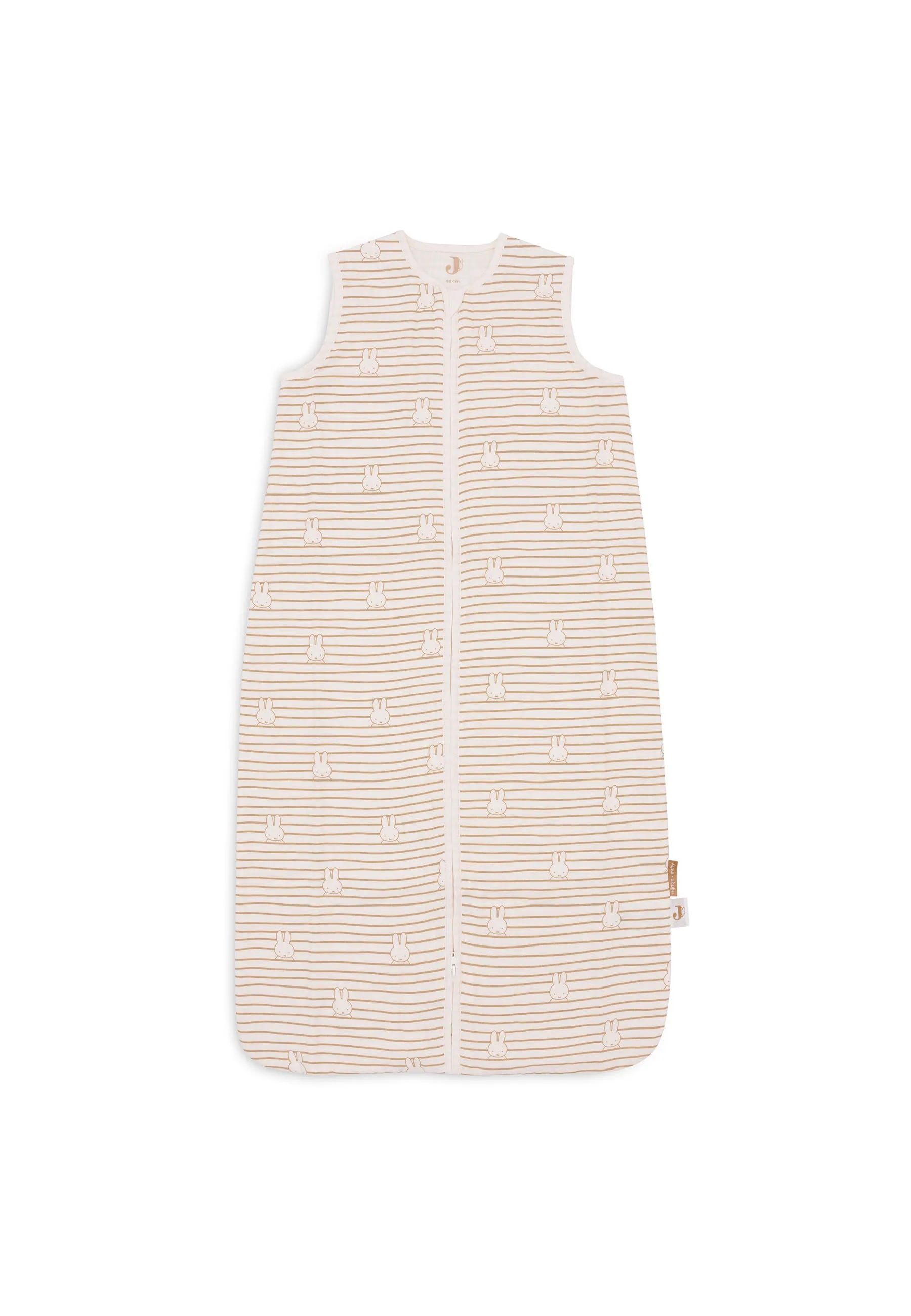 Baby Sleeping Bag Muslin 70cm Miffy Stripe - Biscuit