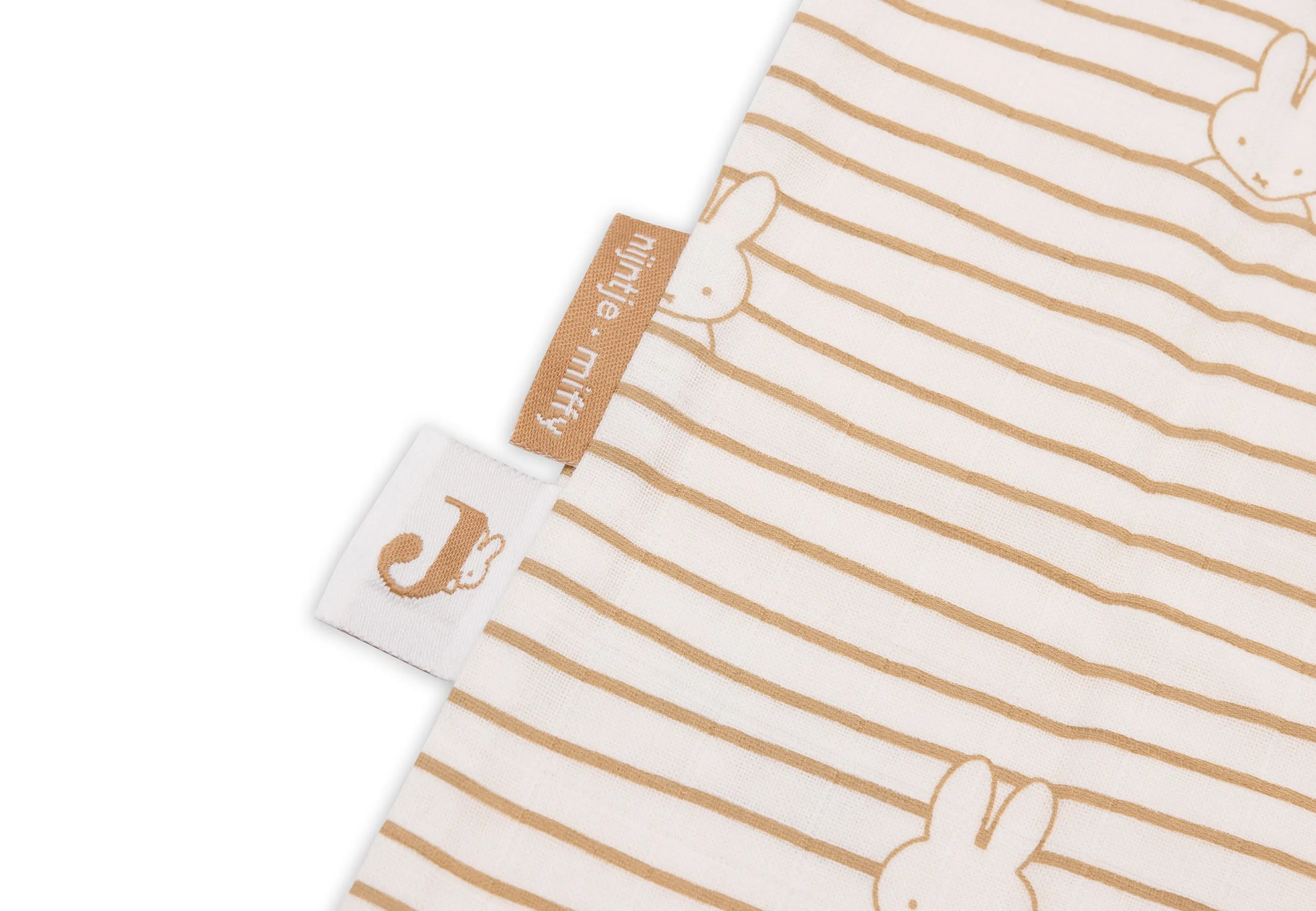 Baby Sleeping Bag Muslin 70cm Miffy Stripe - Biscuit