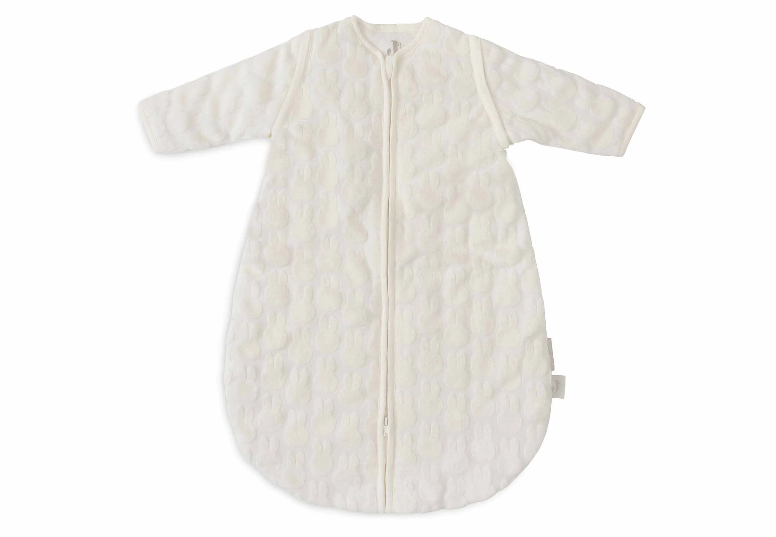 Baby Sleeping Bag with Removable Sleeves 60cm Miffy Jacquard - Ivory