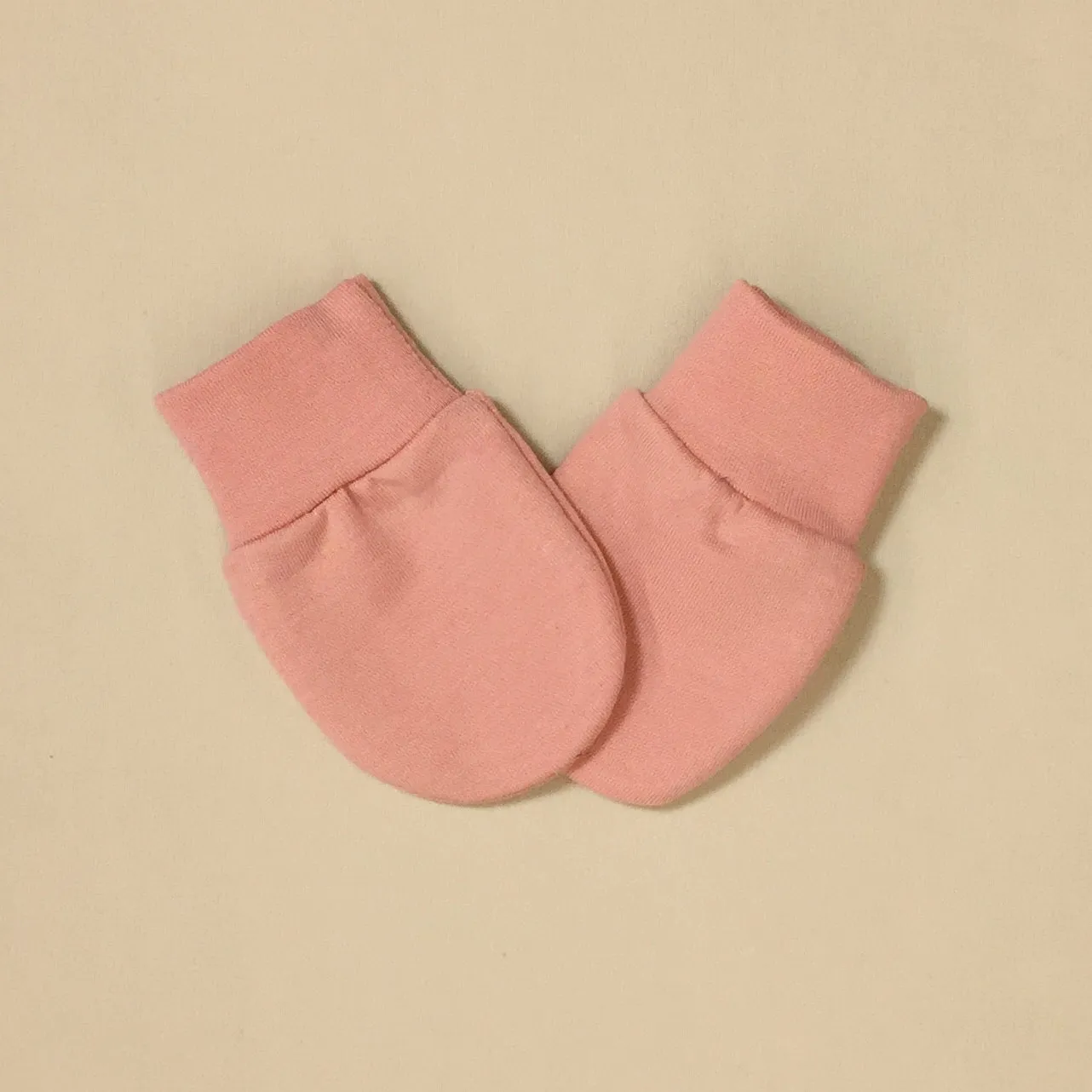 Bamboo Scratch Mittens Barely Blush