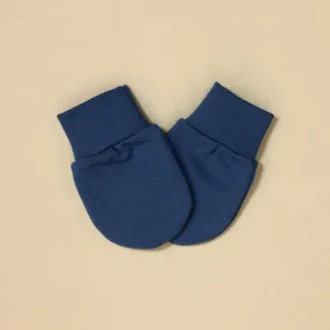 Bamboo Scratch Mittens Noble Blue