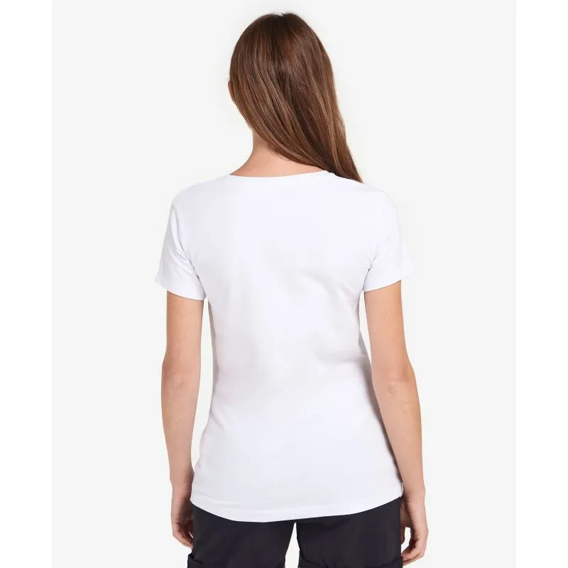 Barbour Otterburn Ladies T-Shirt - White/Navy