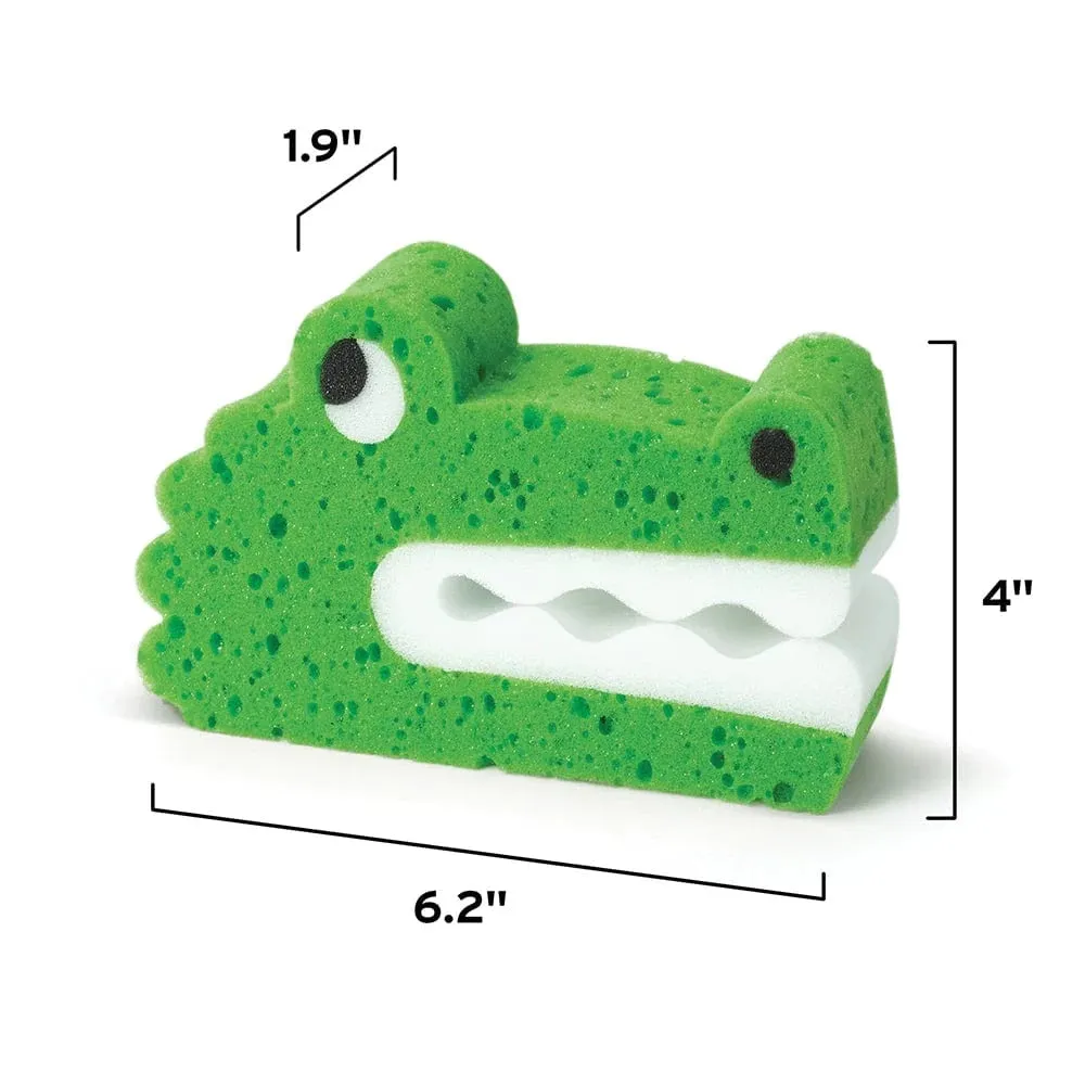 Bath Biters Kids Bath Sponge / Crocodile