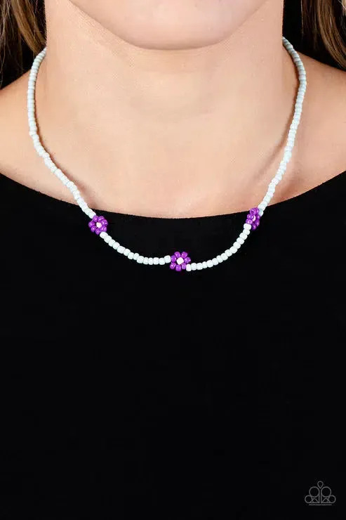 Bewitching Beading Purple Necklace - Paparazzi Accessories