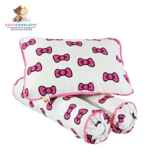 Big Pink Ribbons - Babycuddleph Bolster Pillow Set