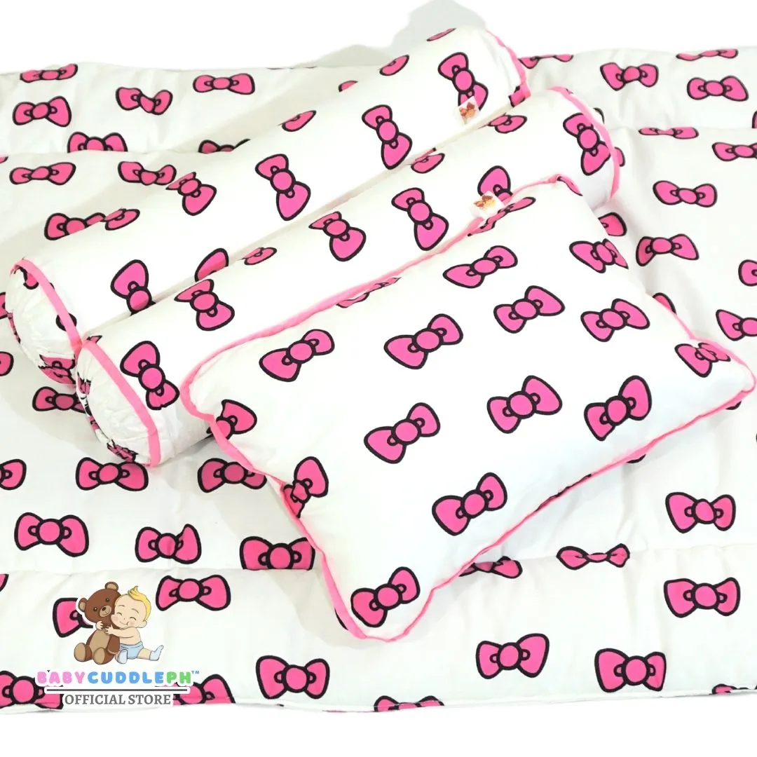 Big Pink Ribbons - Babycuddleph Bolster Pillow Set