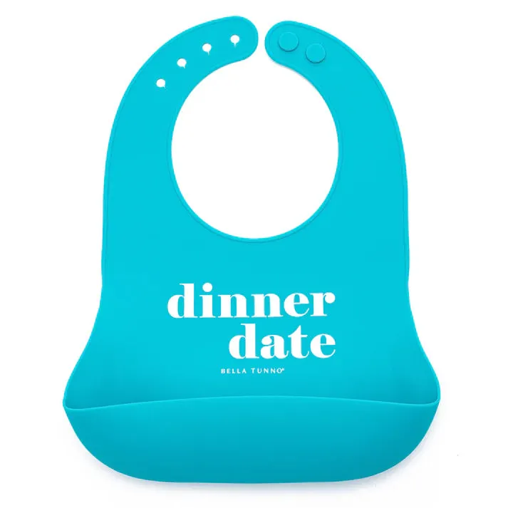 Blue Dinner Date Wonder Bib