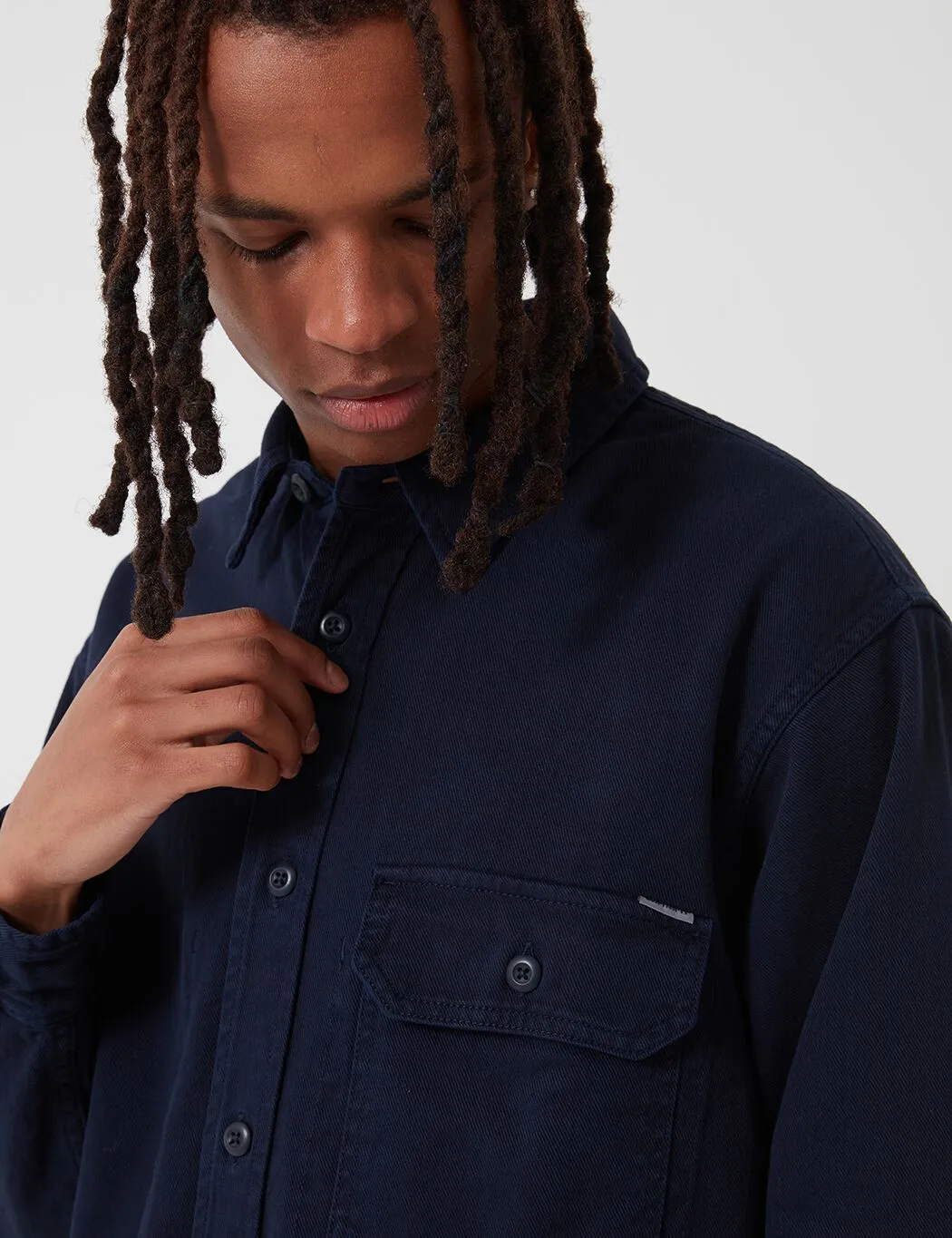 Carhartt-WIP Reno Shirt (Denim) - Dark Navy Blue