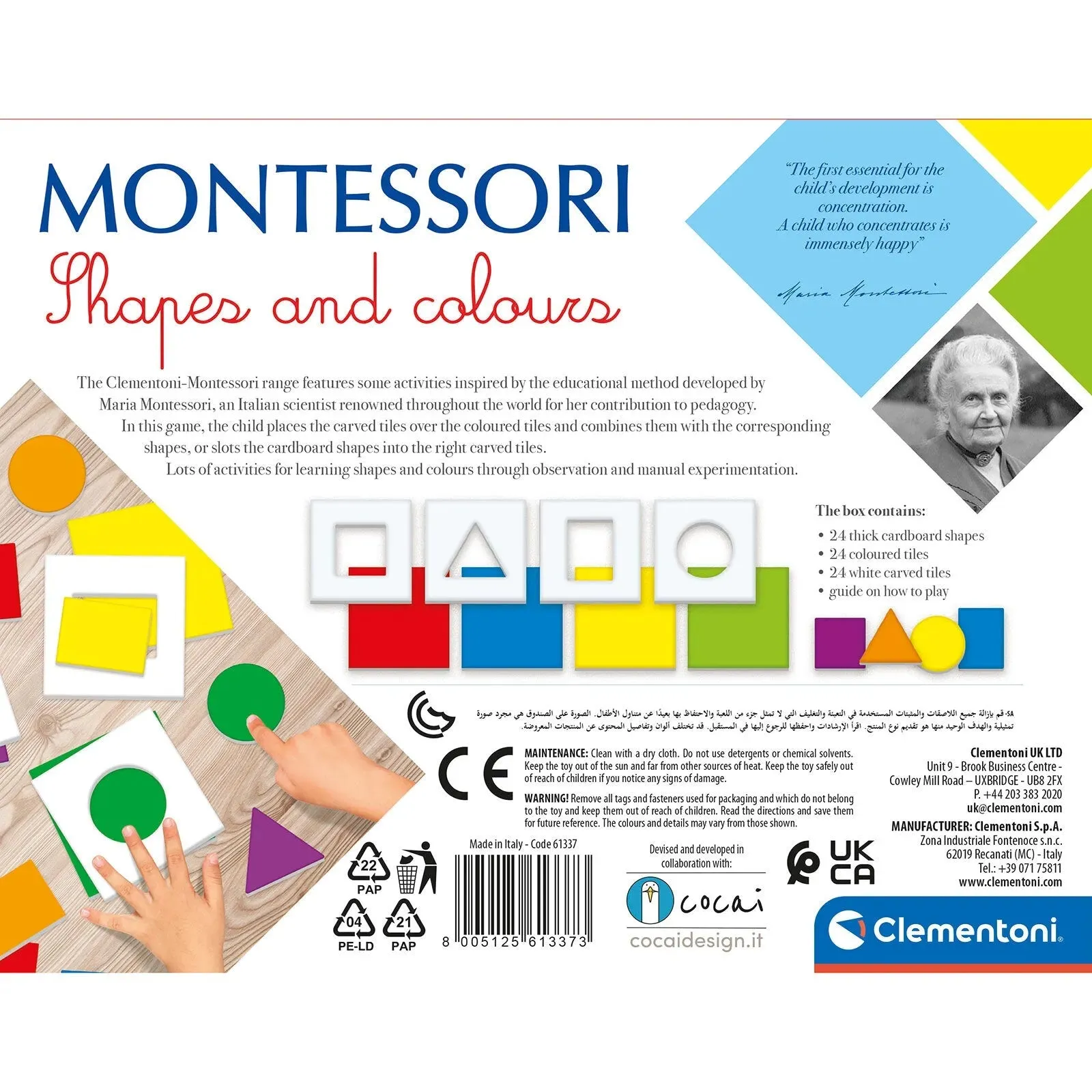 Clementoni Montessori - Shapes & Colours