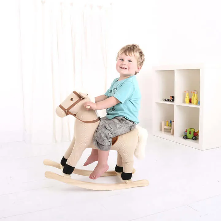 Cord rocking horse