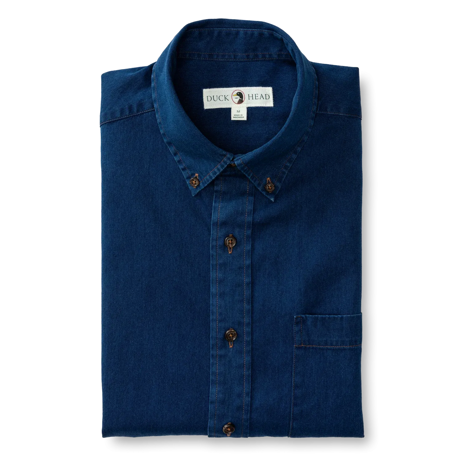 Duck Head Denim Sport Shirt Worley Solid