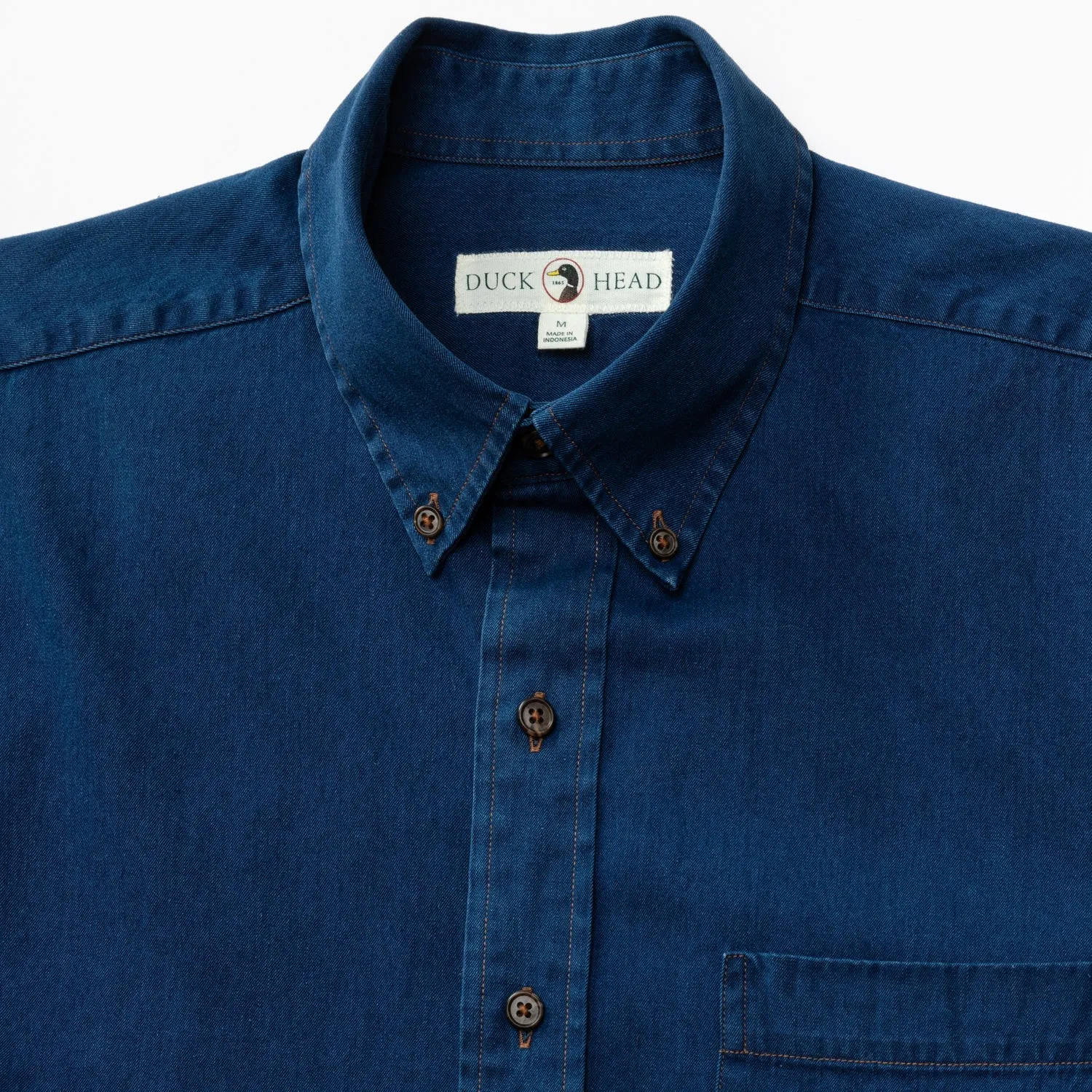 Duck Head Denim Sport Shirt Worley Solid