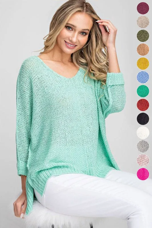 Elsa Crew Neck Knit Sweater