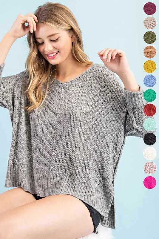 Elsa Crew Neck Knit Sweater