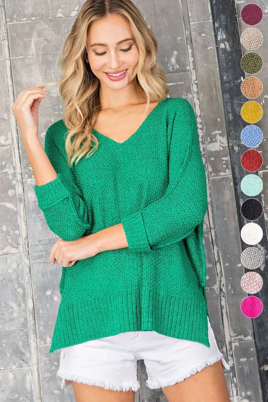 Elsa Crew Neck Knit Sweater