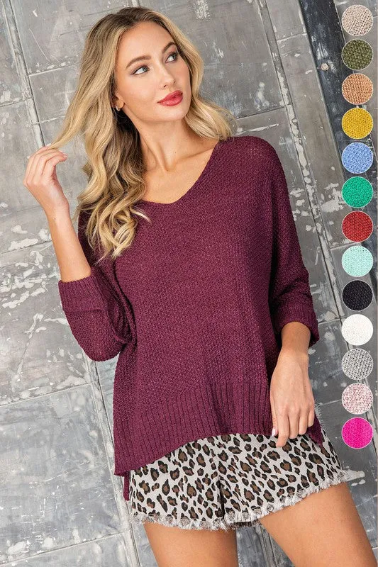 Elsa Crew Neck Knit Sweater