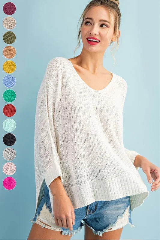 Elsa Crew Neck Knit Sweater