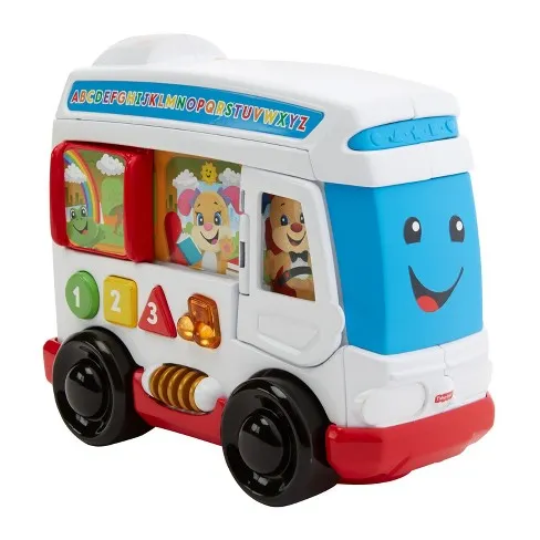 Sure! Heres an optimized title for the product:

Fisher-Price Laugh & Learn Interactive Learning Bus - Educational Toy for Toddlers

This title includes key modifiers like Interactive, Learning, Educational, and Toy for Toddlers, which can help improve search visibility and accurately describe the product.