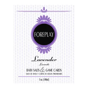 Foreplay Bath Salts & Game Cards - Lavender