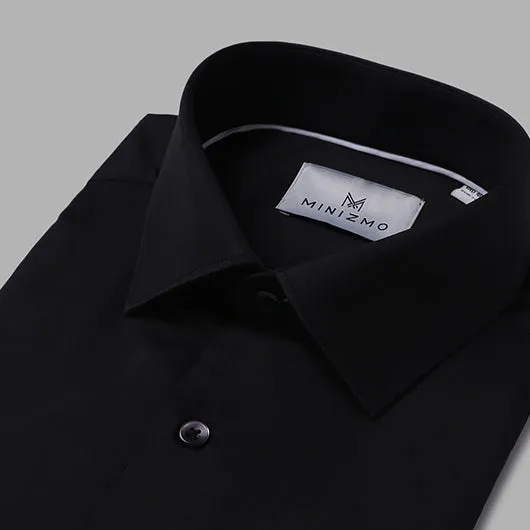 Frozen Black Cotton Shirt