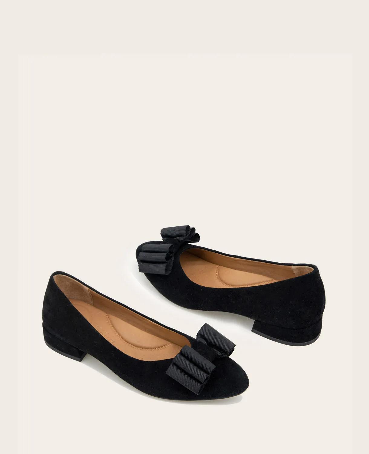 GENTLE SOULS - Atlas Suede Bow Flat