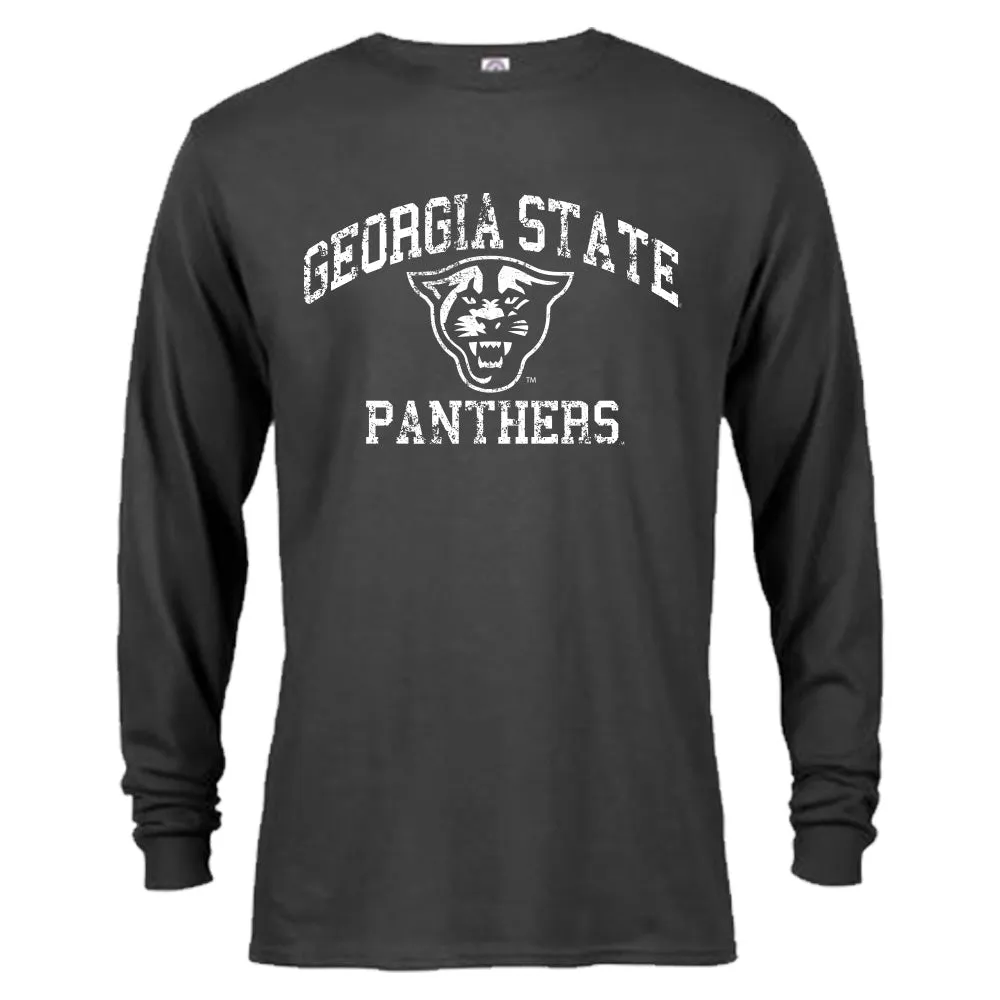 Georgia State Panthers Distressed Retro Long Sleeve T-Shirt