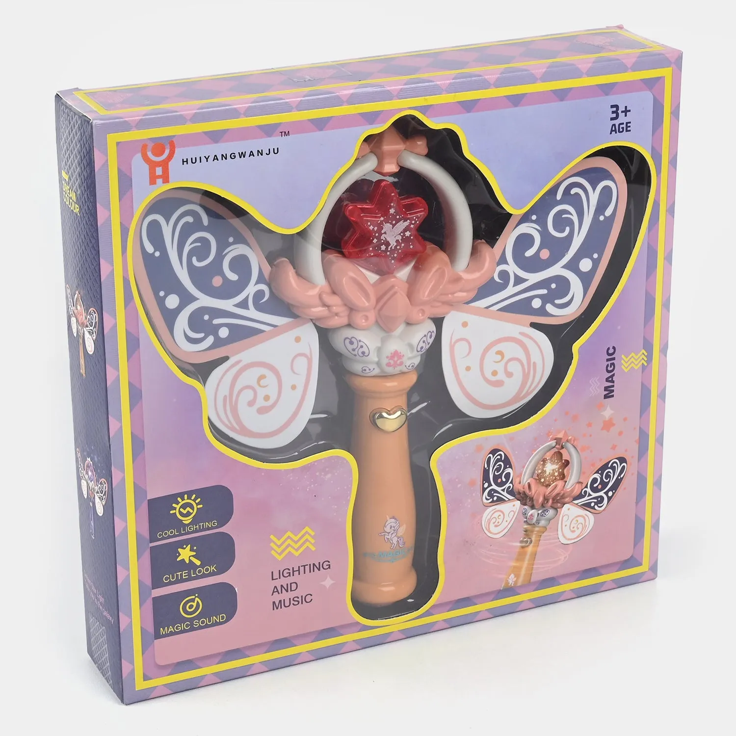 Girl Glow Fairy Magic Wand Toy Led Light & Music