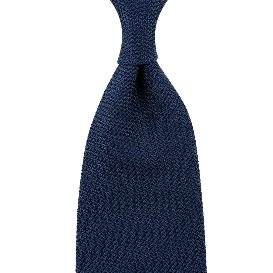 Grenadine / Garza Fina Tie - Navy - Hand-Rolled